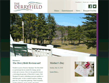 Tablet Screenshot of derryfieldrestaurant.com